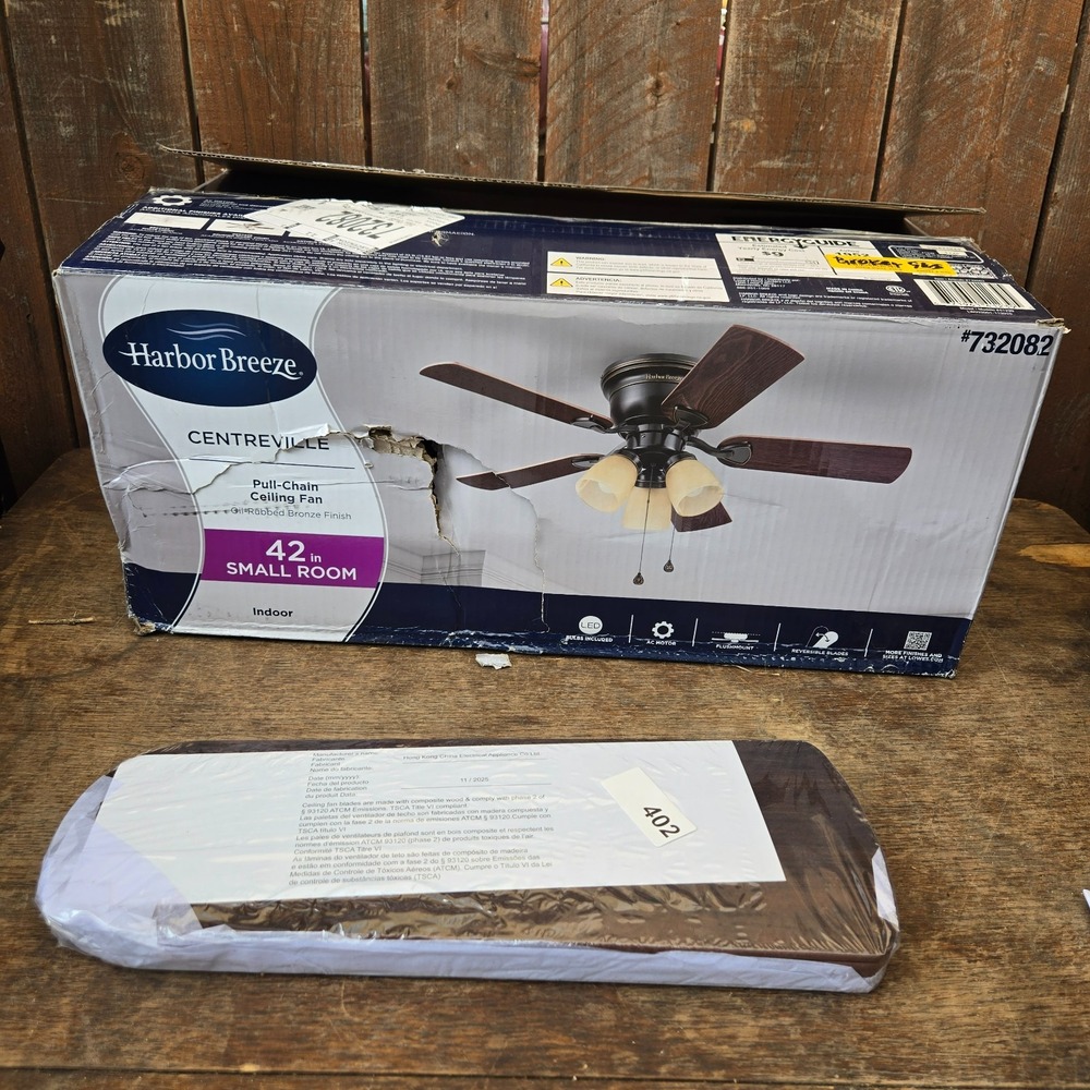 Harbor Breeze Centreville 42in Fan Blades 5 Pack Bronze #732082 Replacement